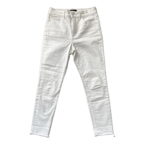 Express NWOT Skinny High Rise Supersoft Jeans Womens 4R Stretch White Denim